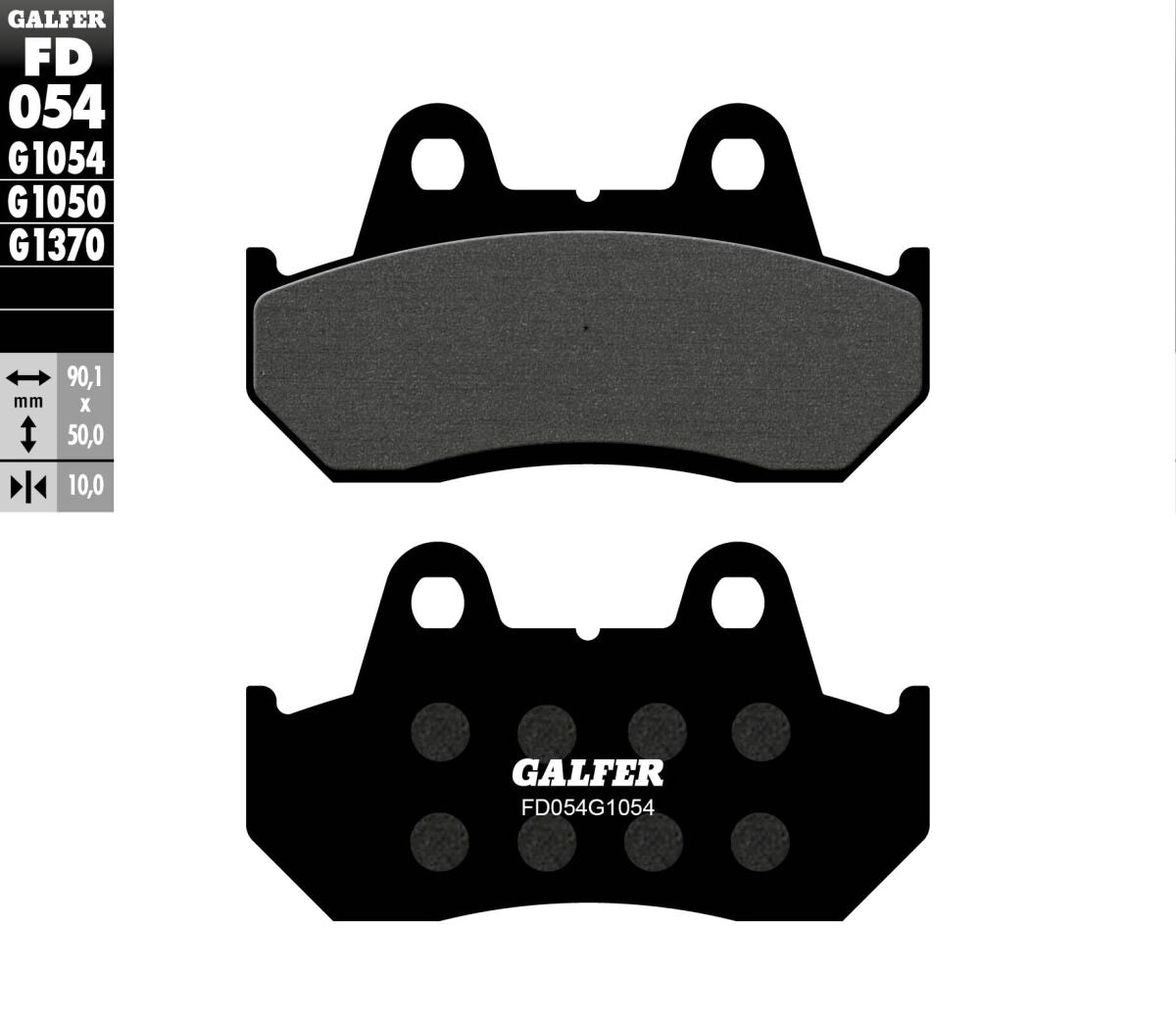 Bremseklosser organiske, foran til Honda — Galfer FD054G1054