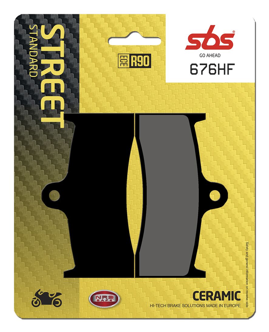 Bremseklosser keramiske, foran — SBS 676HF