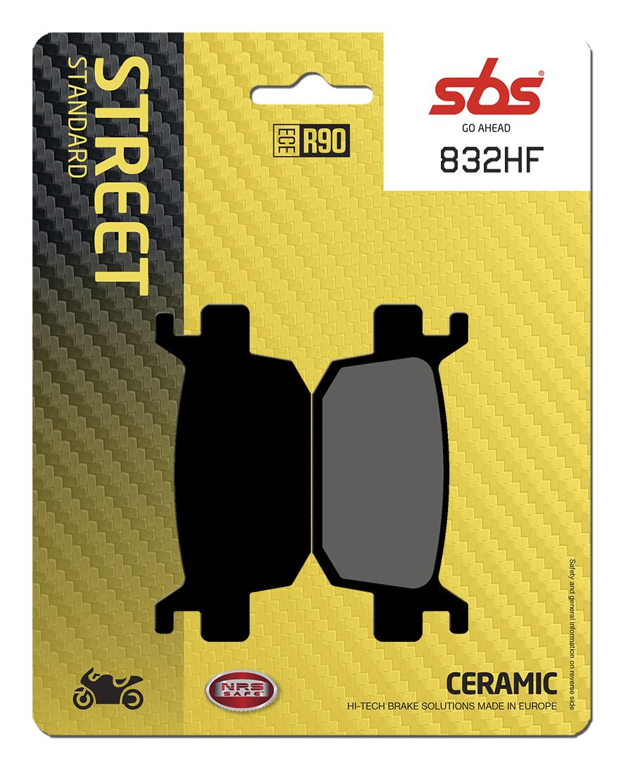 Bremseklosser keramiske, bak til Benelli — SBS 832HF