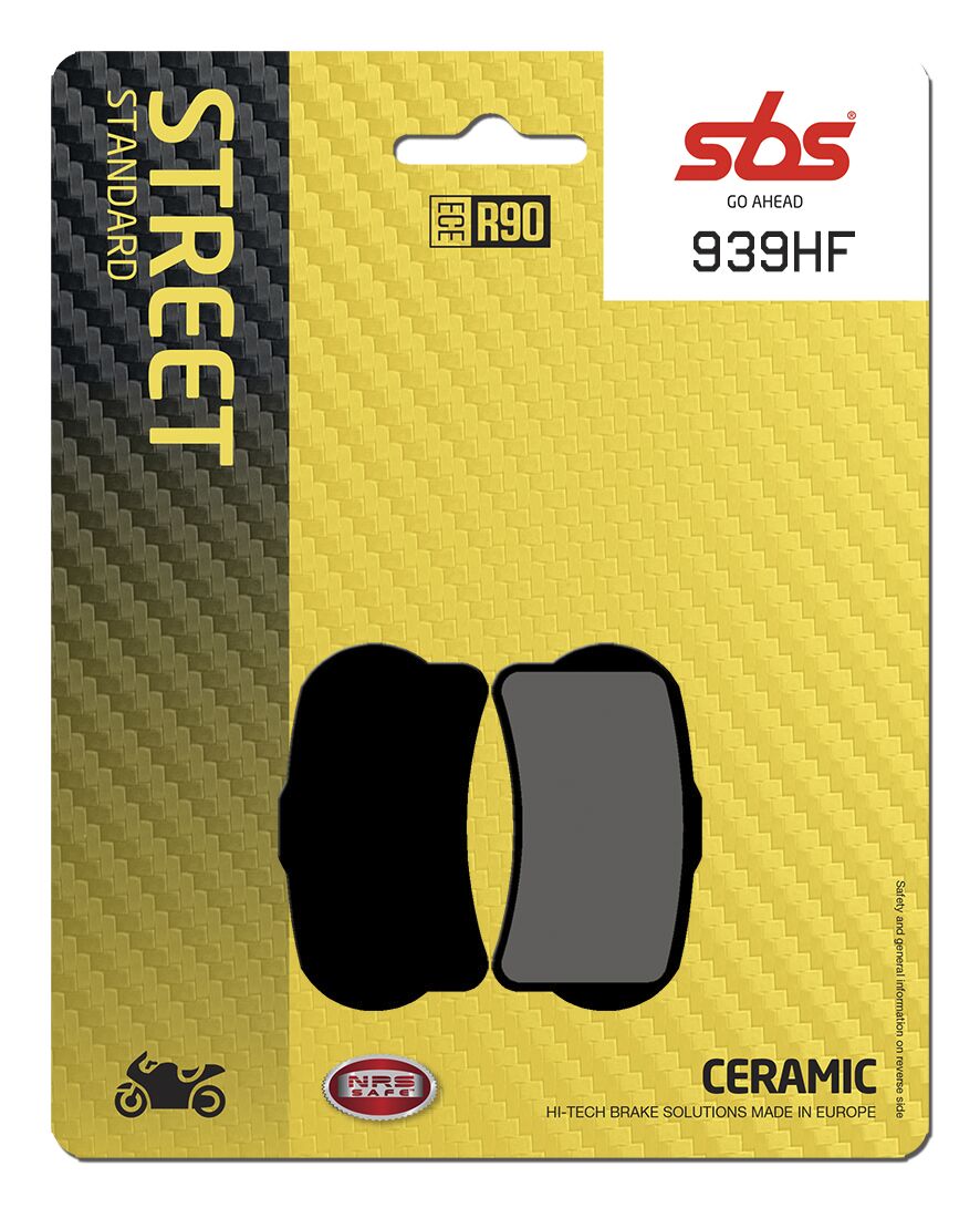 Bremseklosser keramiske, foran — SBS 939HF