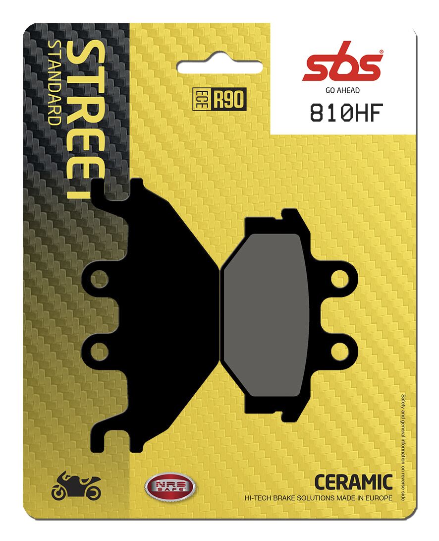 Bremseklosser keramiske, foran — SBS 810HF