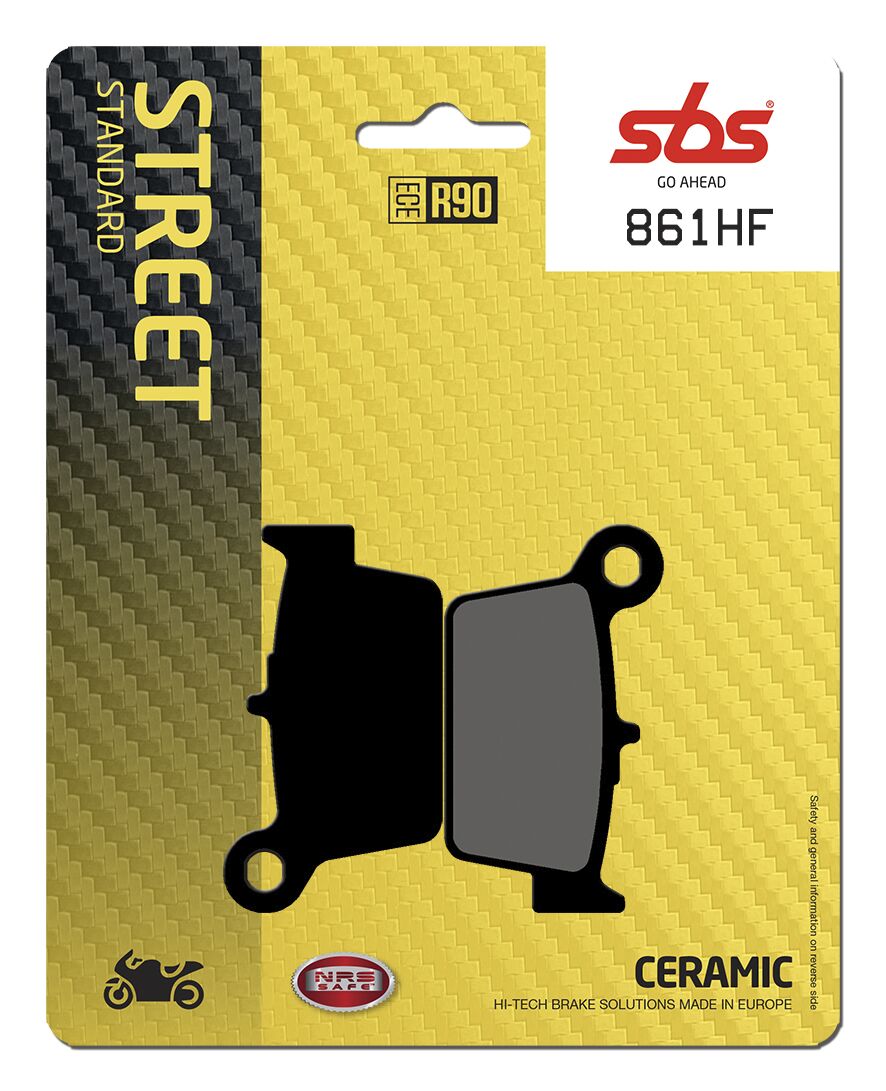 Bremseklosser keramiske, bak til Beta — SBS 861HF