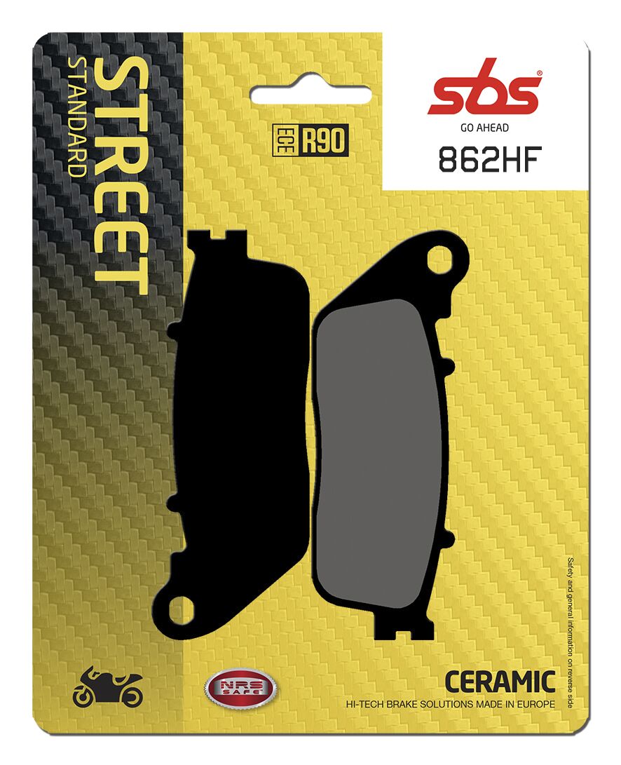 Bremseklosser keramiske, bak til Honda — SBS 862HF