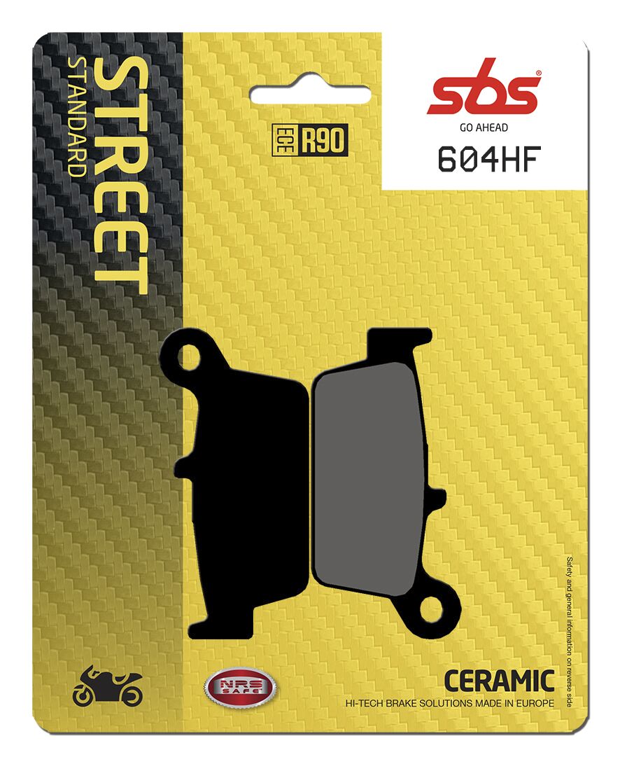 Bremseklosser keramiske, bak — SBS 604HF