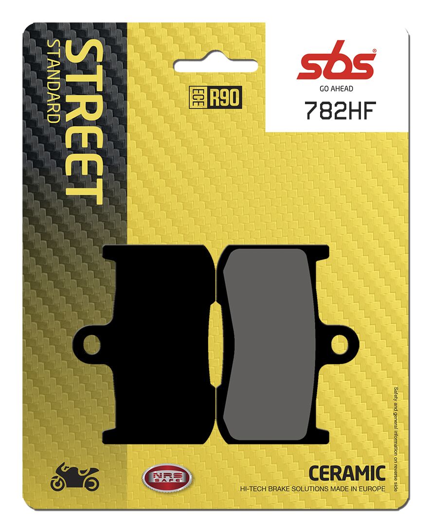 Bremseklosser keramiske, foran — SBS 782HF