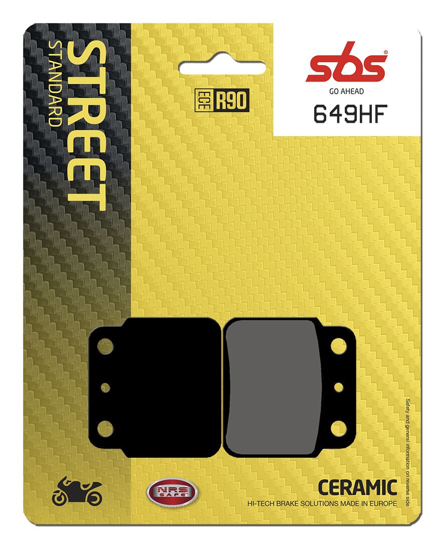 Bremseklosser keramiske, bak — SBS 649HF