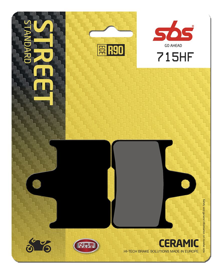 Bremseklosser keramiske, bak — SBS 715HF