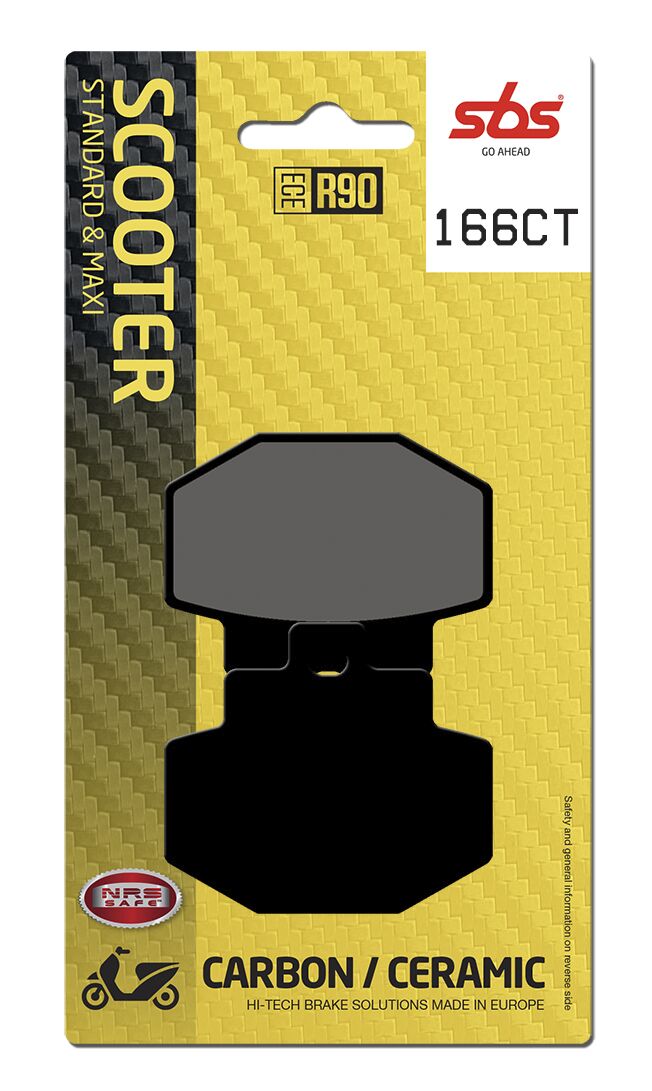 Bremseklosser karbon, bak — SBS 166CT
