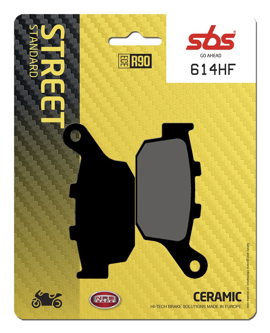 Bremseklosser keramiske, bak — SBS 614HF