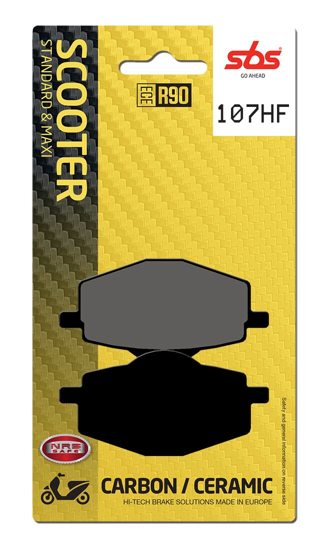 Bremseklosser keramiske, foran — SBS 107HF