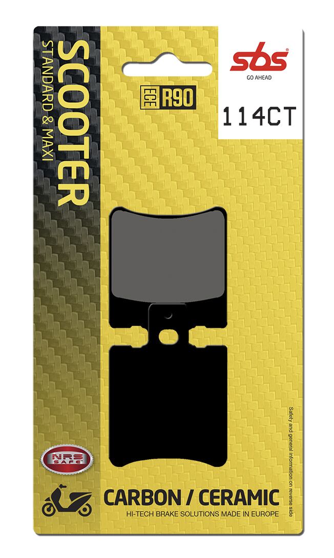 Bremseklosser karbon, foran — SBS 114CT