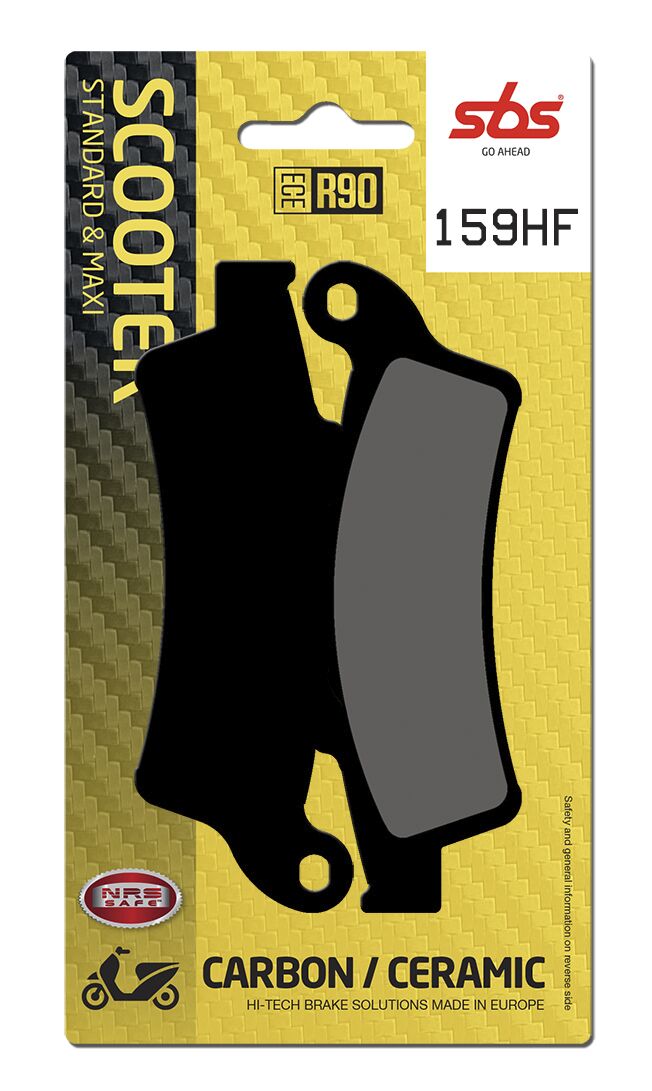 Bremseklosser keramiske, foran — SBS 159HF