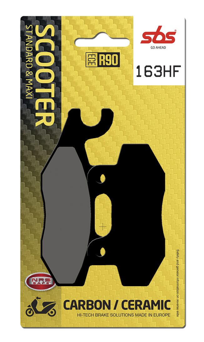 Bremseklosser keramiske, foran — SBS 163HF