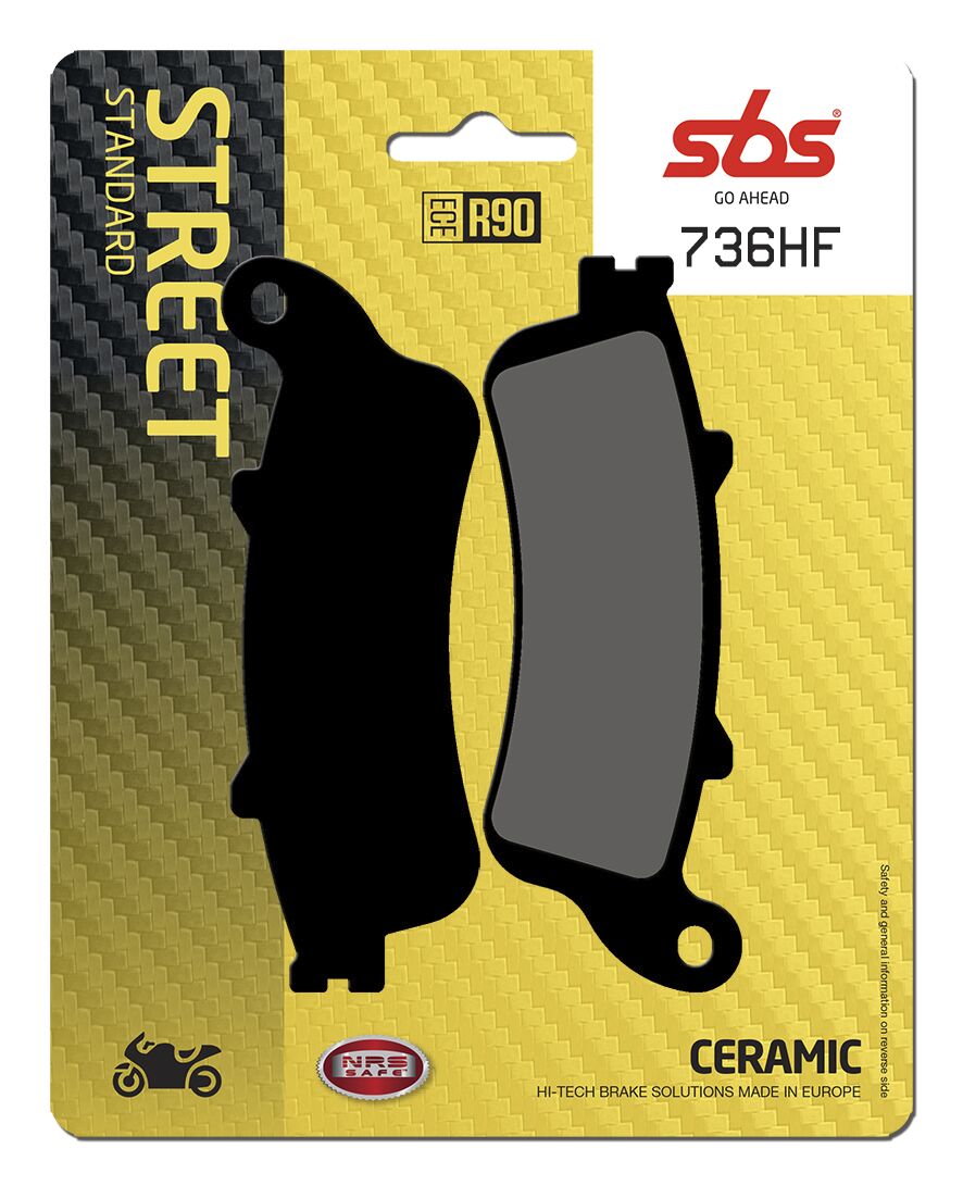 Bremseklosser keramiske, bak til Honda — SBS 736HF