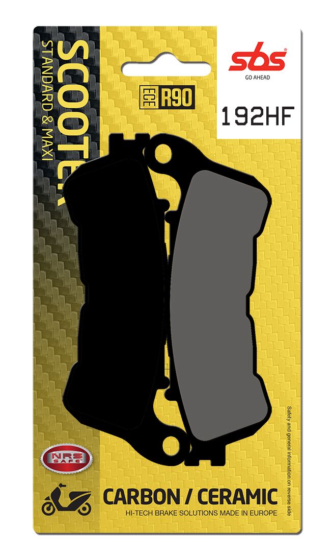 Bremseklosser keramiske, foran — SBS 192HF