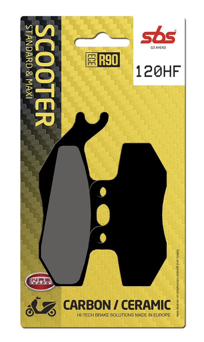 Bremseklosser keramiske, foran — SBS 120HF