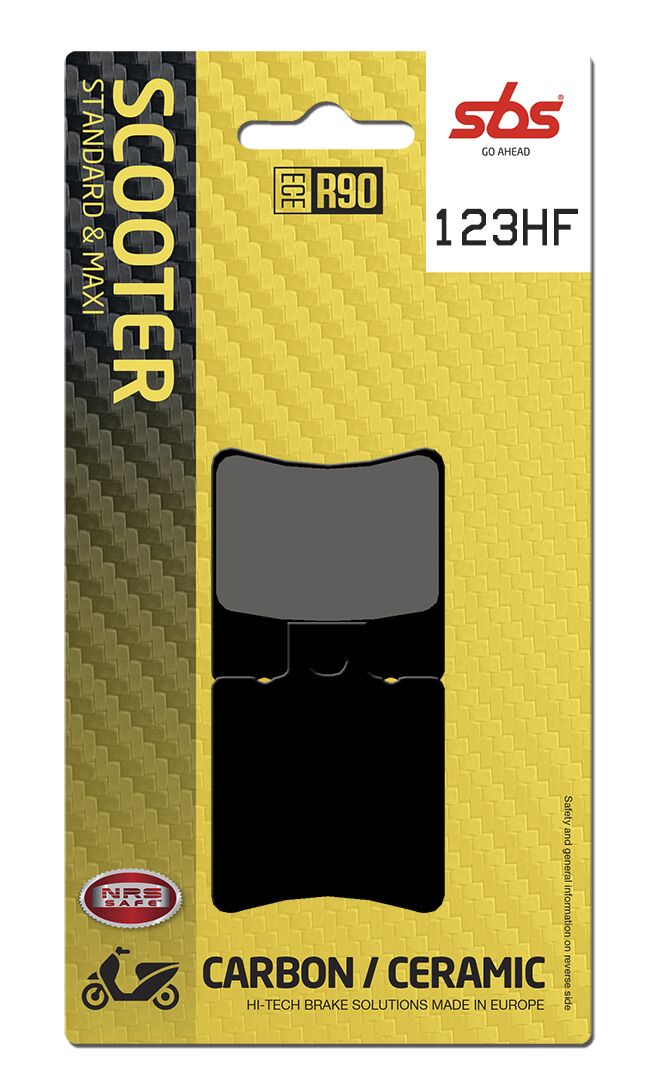 Bremseklosser keramiske, foran — SBS 123HF