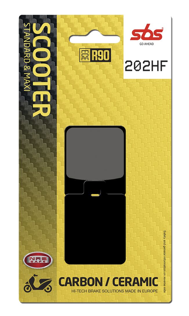 Bremseklosser keramiske, foran — SBS 202HF