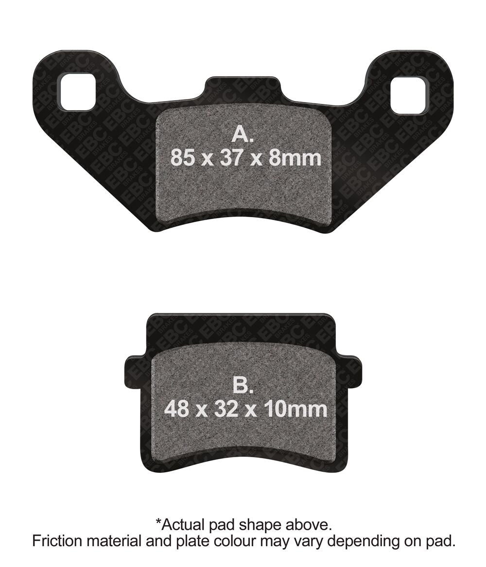Bremseklosser karbon, foran til MH MH10 50 ECO — EBC 17201140