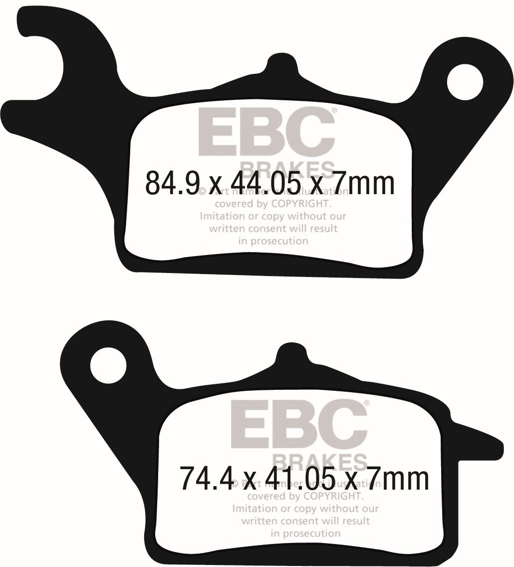 Bremseklosser karbon, foran til Honda — EBC 17201142
