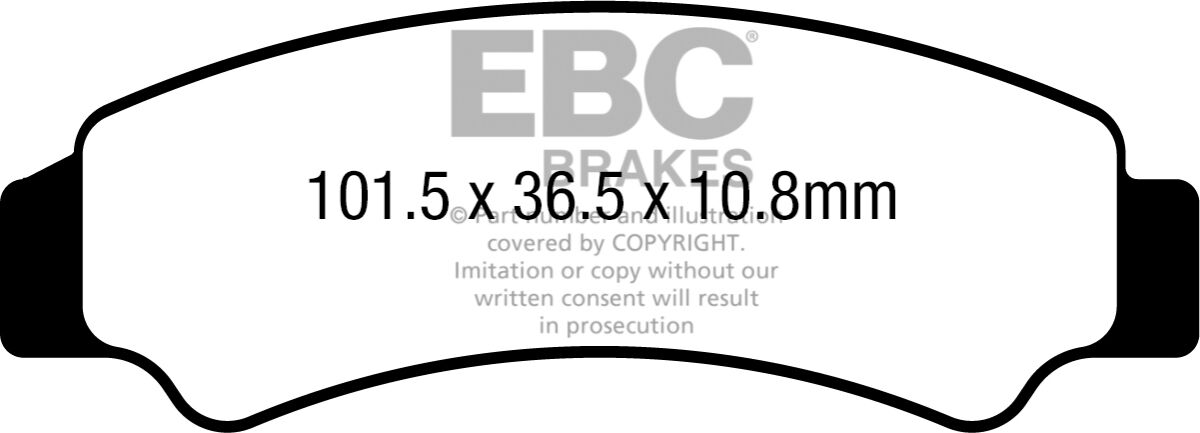 Bremseklosser karbon, foran til Cfmoto — EBC 17201146