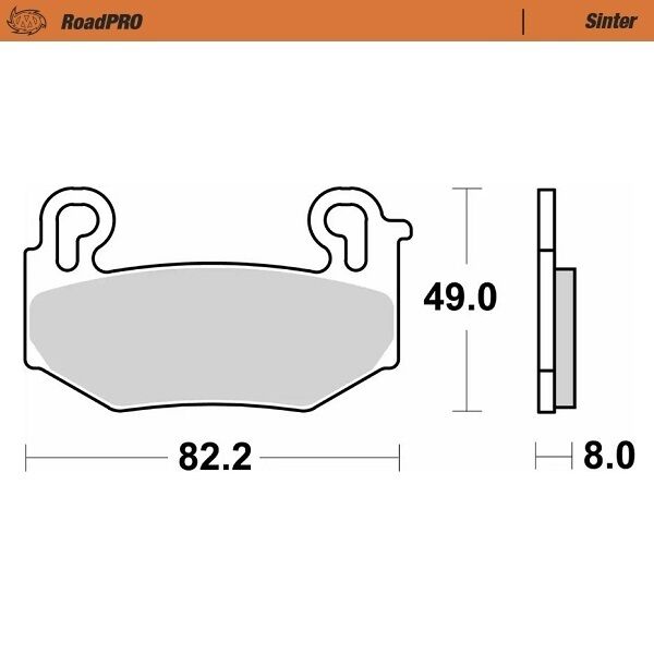 Bremseklosser sinter, foran til BMW R 1300 GS ABS — Moto-Master 416701