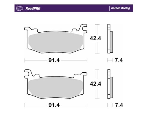 Bremseklosser karbon, foran til Ducati PANIGALE V4 1100 ABS — Moto-Master 416906