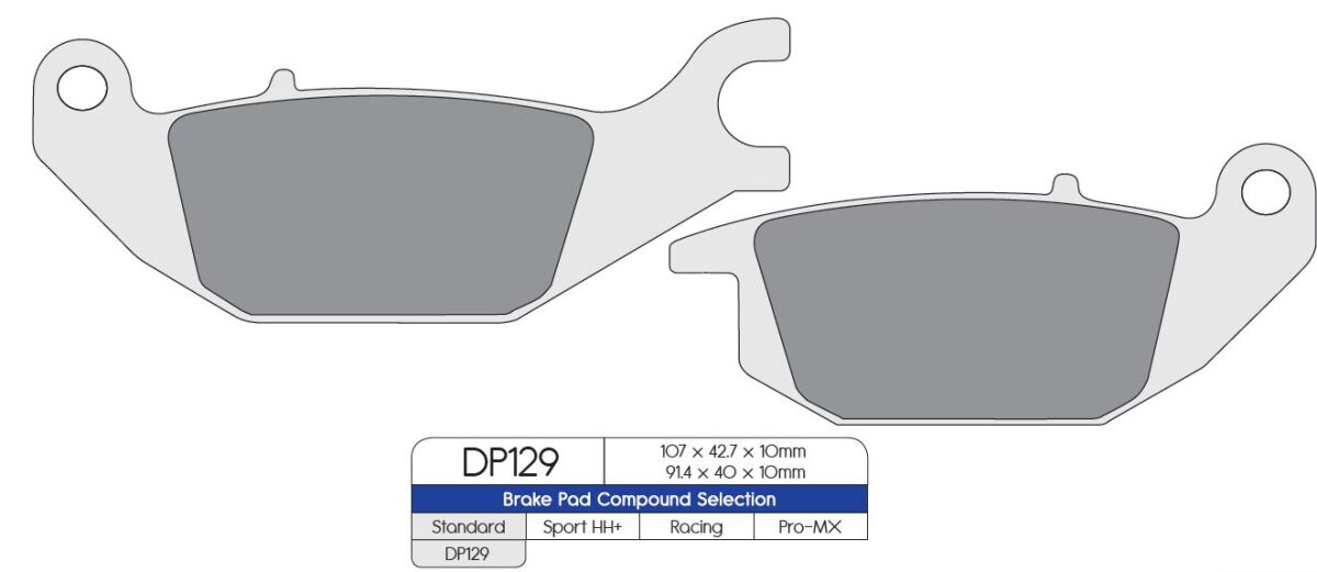 Bremseklosser sinter, bak — Dp Brakes DP129