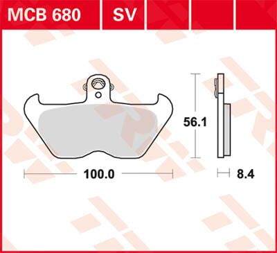 Bremseklosser sinter, foran til BMW — TRW MCB680SV