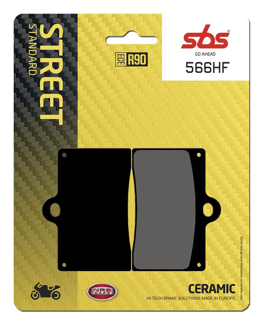 Bremseklosser keramiske, foran — SBS 566HF