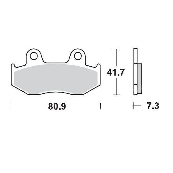 Bremseklosser sinter, foran til Honda — Moto-Master 90411