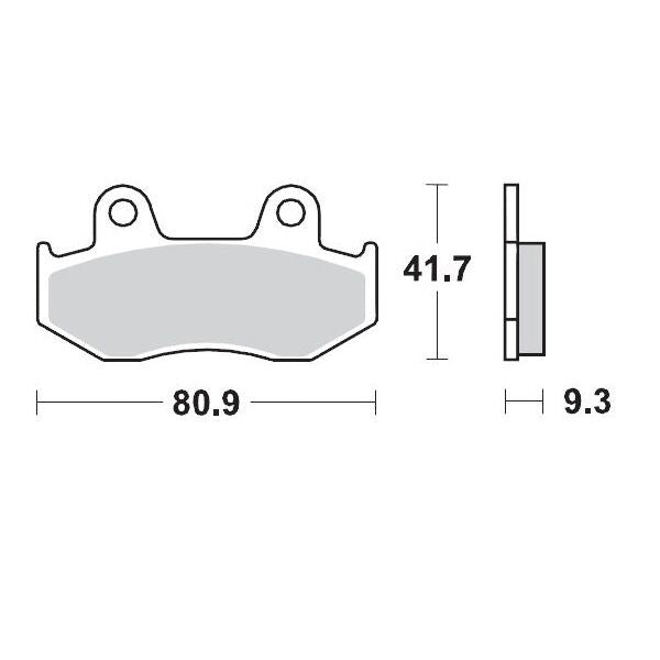 Bremseklosser sinter, bak til Yamaha — Moto-Master 95811