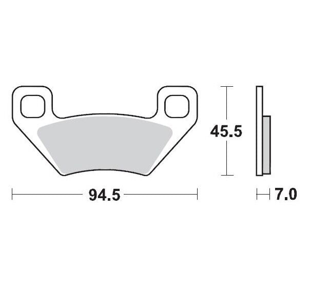 Bremseklosser sinter, foran — Moto-Master 97211