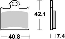 Bremseklosser sinter, bak — Moto-Master 96721