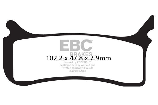 Bremseklosser sinter, foran — EBC 17211958