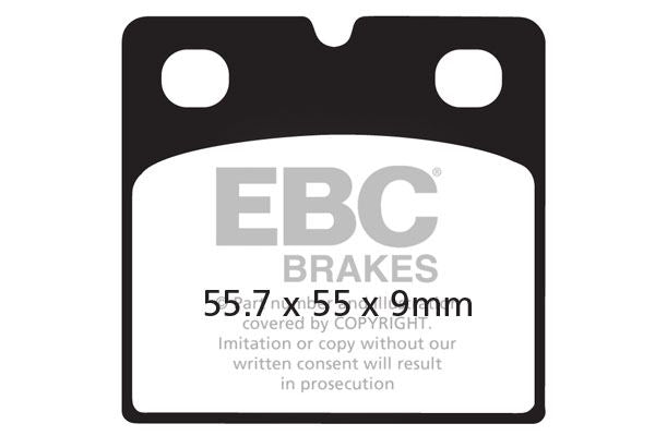 Bremseklosser sinter, foran — EBC 17211959