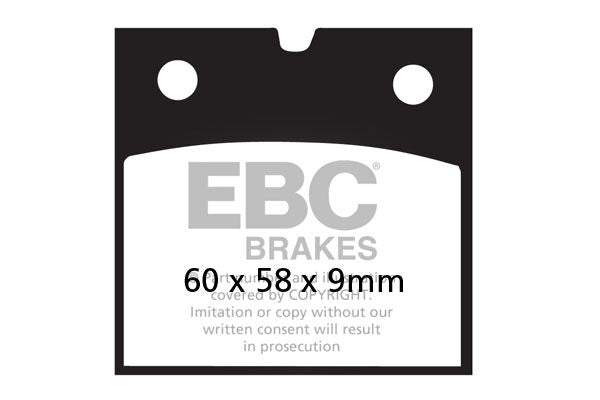 Bremseklosser sinter, foran — EBC 17211962