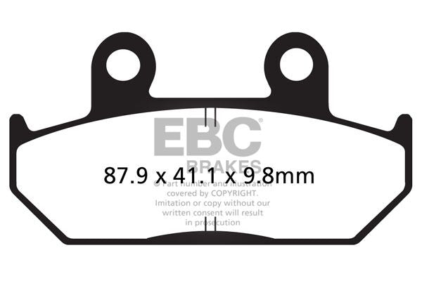 Bremseklosser sinter, foran til Honda — EBC 17211964