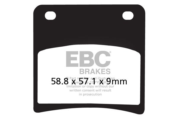 Bremseklosser sinter, foran til Suzuki — EBC 17211966