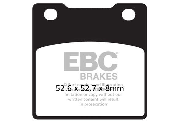 Bremseklosser sinter, bak til Kawasaki — EBC 17211967