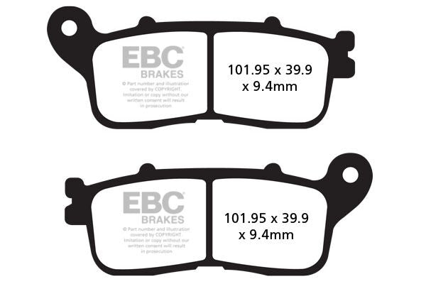 Bremseklosser sinter, bak til Honda VFR 1200 FD — EBC 17211986