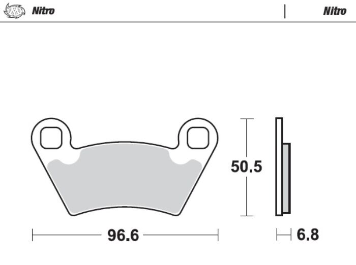 Bremseklosser sinter, foran til Polaris — Moto-Master 98221