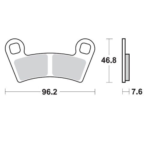 Bremseklosser sinter, foran til Polaris — Moto-Master 98521