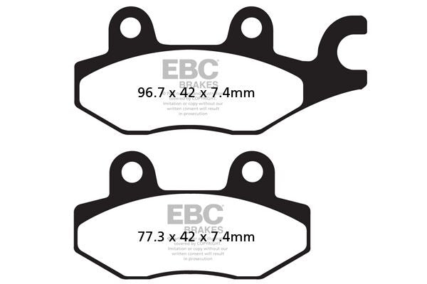 Bremseklosser sinter, foran — EBC 17212233