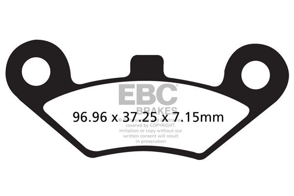 Bremseklosser sinter, foran — EBC 17212236