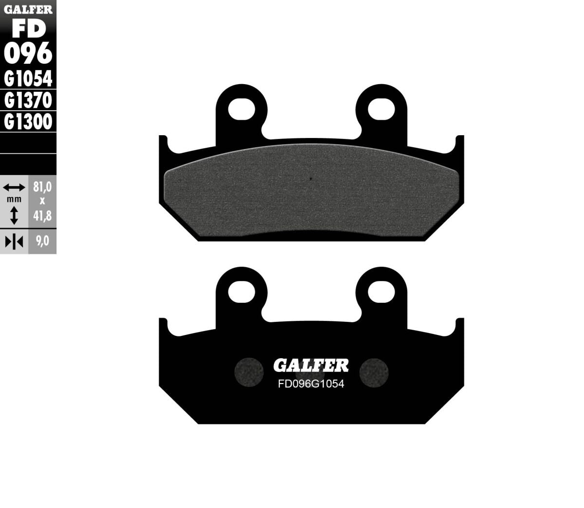Bremseklosser organiske, foran til Honda — Galfer FD096G1054