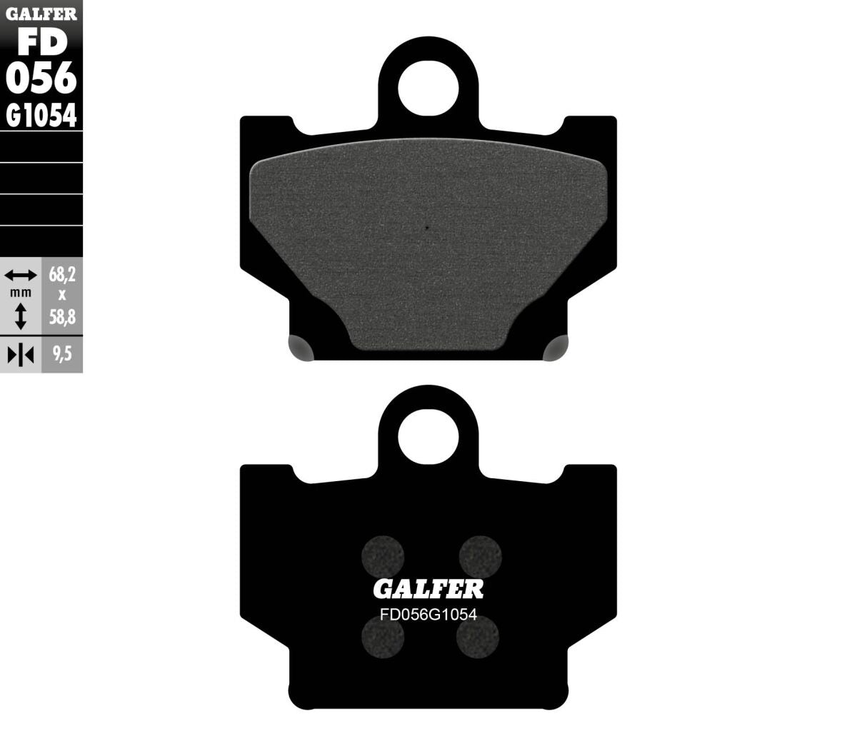 Bremseklosser organiske til Yamaha — Galfer FD056G1054
