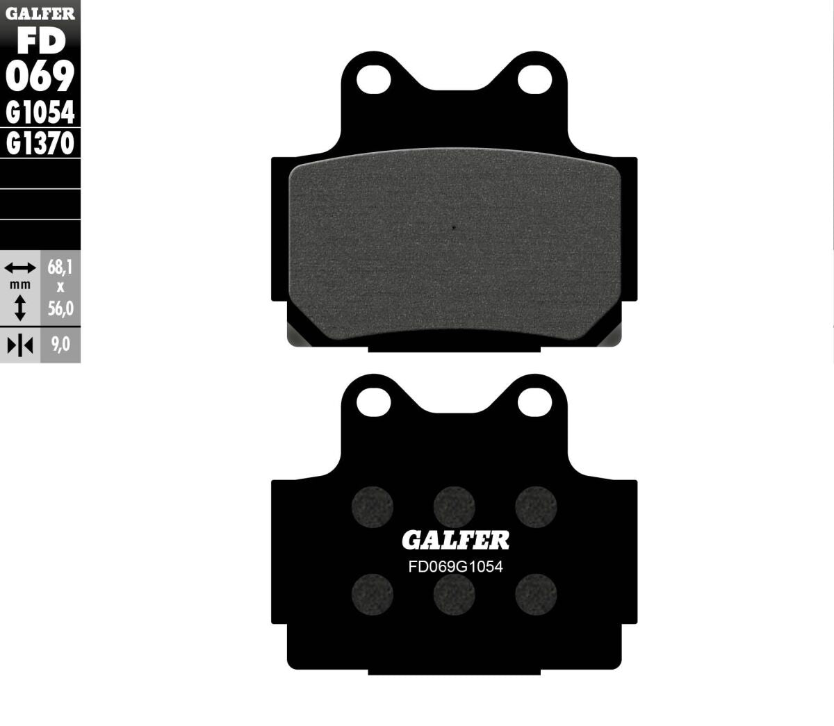 Bremseklosser organiske til Yamaha — Galfer FD069G1054