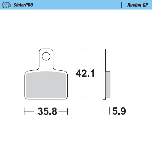 Bremseklosser sinter, bak til Beta — Moto-Master 99412