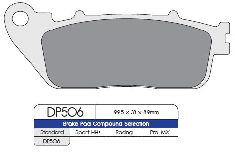 Bremseklosser sinter, bak til Honda — Dp Brakes DP506